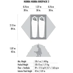 MSR Hubba Hubba Bikepack 2 Green