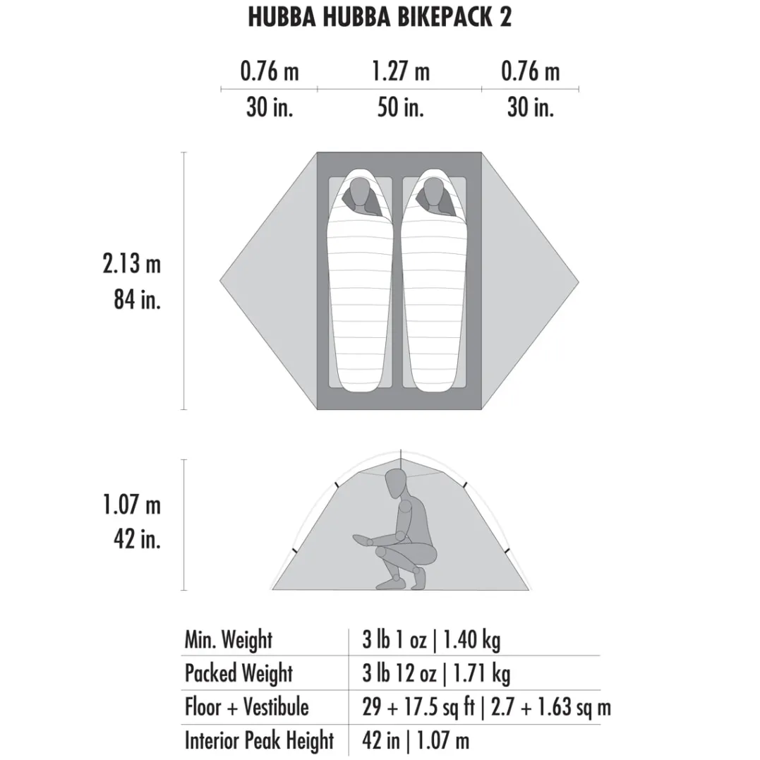MSR Hubba Hubba Bikepack 2 Green