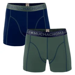 Muchachomalo 1010 BOXER 2PK NAVY GREEN/DEEP BLUE