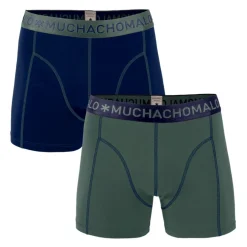 Muchachomalo 1010 BOXER 2PK NAVY GREEN/DEEP BLUE