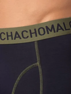 Muchachomalo 1010 BOXER 2PK NAVY GREEN/DEEP BLUE