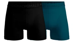 Muchachomalo 1010 Solid Boxer 2pk 686 Black/green