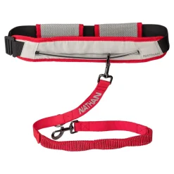 Nathan Run Companion Runner'S Waist Belt + Leash Vapor Blue