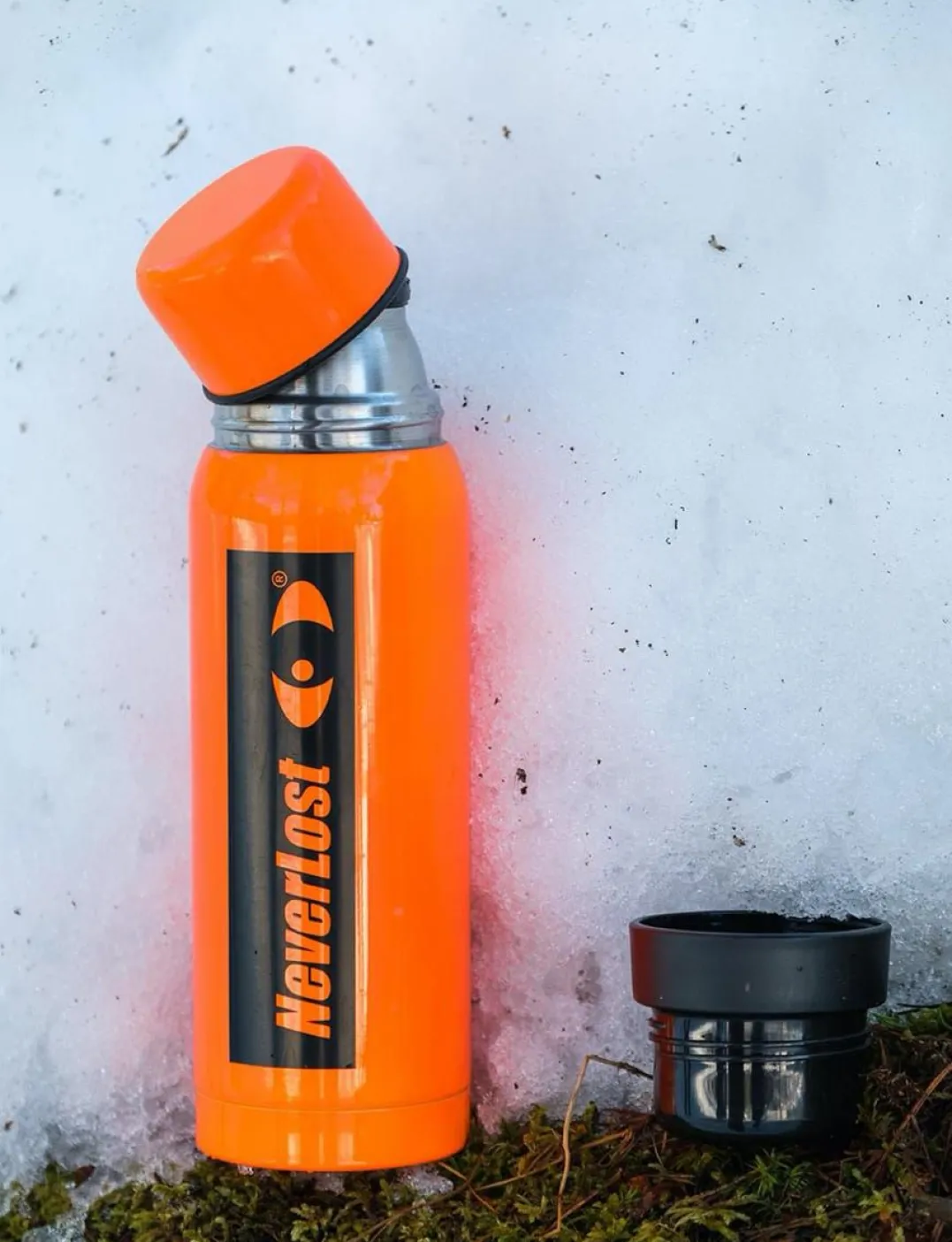 NeverLost Termos 0,75L Black/Orange