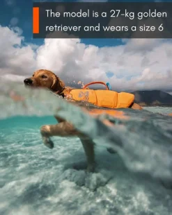 Non-stop Dogwear Protector Life Jacket Size 2-4 Black/Orange