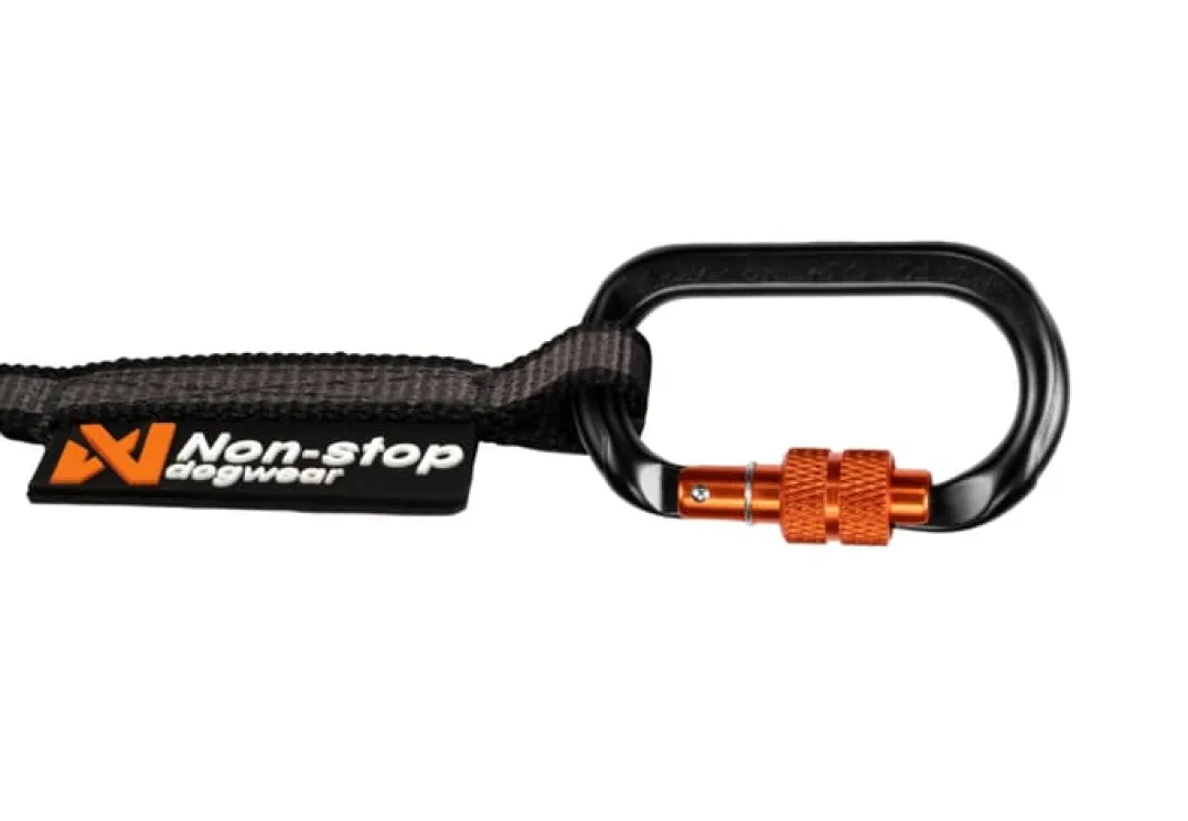 Non-stop Dogwear Touring Bungee Leash 2.8m/13mm, Screw-Lock Grey
