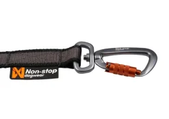 Non-stop Dogwear Touring Bungee Leash 2.8m/13mm, Screw-Lock Grey