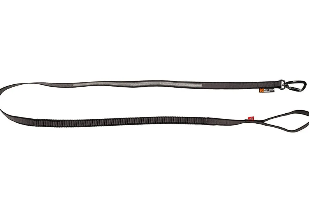 Non-stop Dogwear Touring Bungee Leash Gray