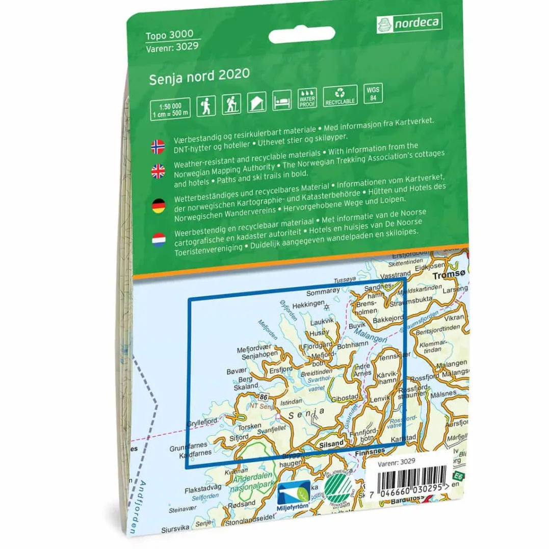 Nordeca Topo 3000 1:50 000 Senja nord