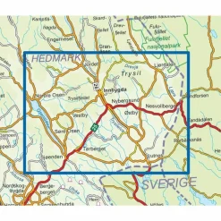 Nordeca Topo 3000 1:50 000 Trysil sør
