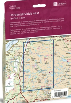 Nordeca Turkart Hardangervidda vest 1:50 000 Turkart