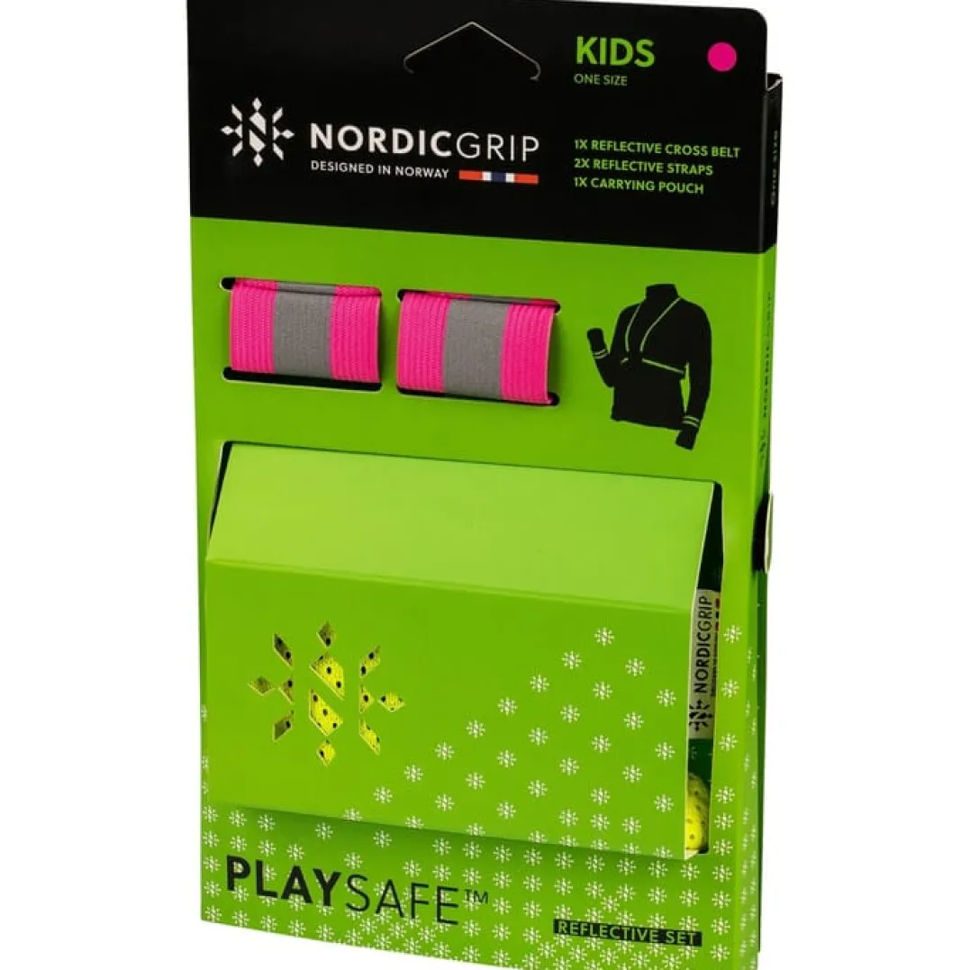 Nordic Grip Kids' Reflective Cross Belt Incl. 2 Band Yellow