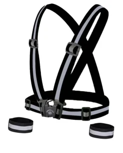 Nordic Grip Kids' Reflective Cross Belt Incl. 2 Band Black