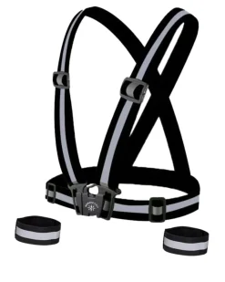 Nordic Grip Kids' Reflective Cross Belt Incl. 2 Band Black