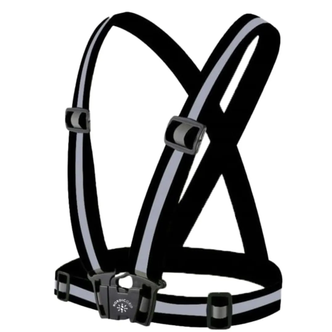 Nordic Grip Reflective Adult Cross Belt Black