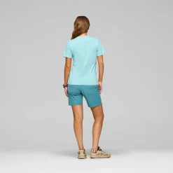 Norrøna /29 Cotton Activity Embroidery T-Shirt W'S Aqua Haze