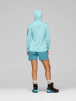 Norrøna Falketind Warm1 Hood W'S Aqua Haze/Trooper