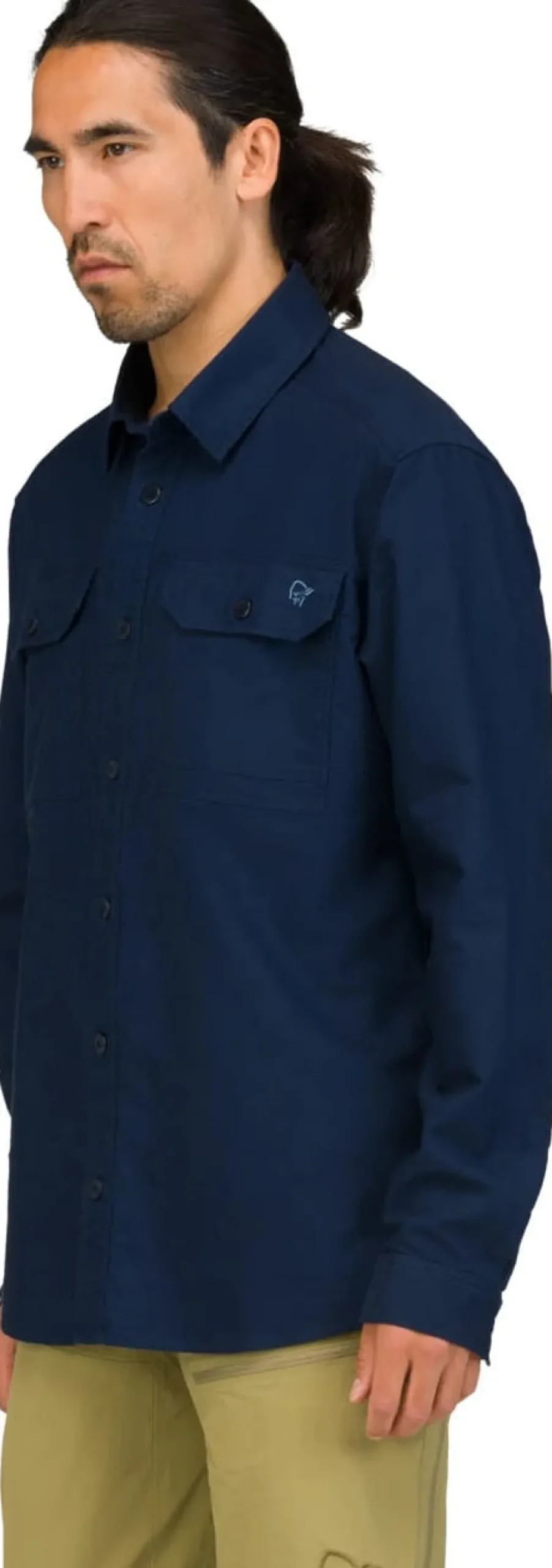 Norrøna Femund Cotton Shirt M'S Navy Blazer