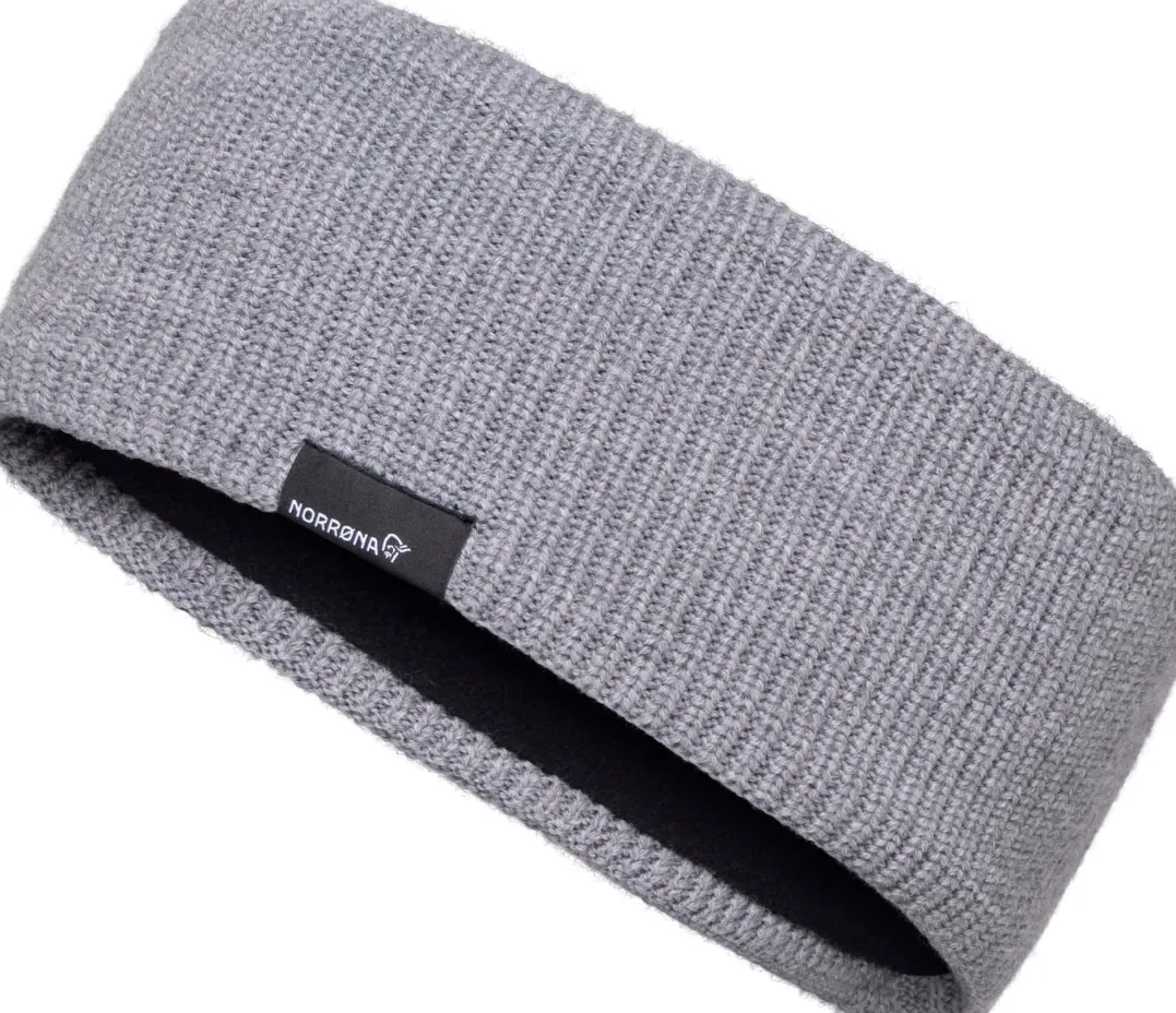 Norrøna /29 Heavy Merinoull Headband Grey Melange
