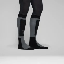 Norrøna Lofoten Mid Merinoull Long Socks Caviar Black/iron Gate