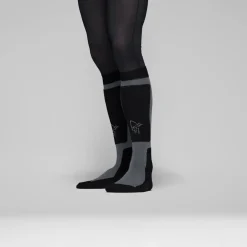 Norrøna Lofoten Mid Merinoull Long Socks Caviar Black/iron Gate