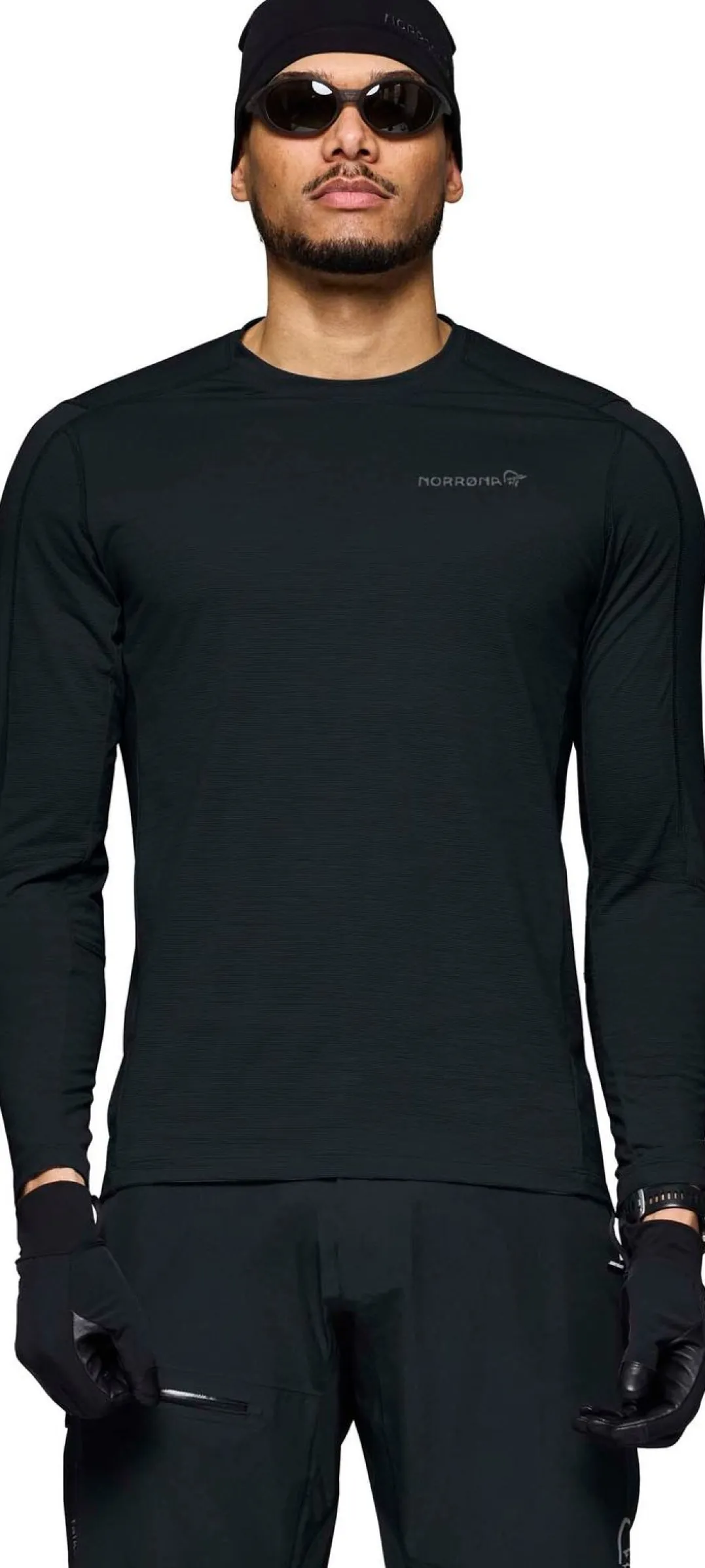 Norrøna Men's Falketind EqualiserUll Long Sleeve Caviar Black