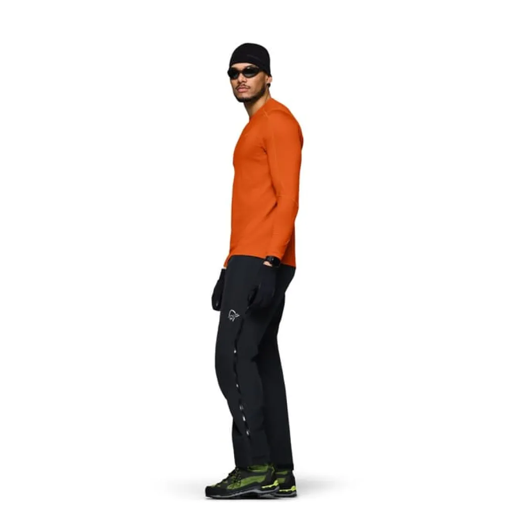 Norrøna Men's Falketind EqualiserUll Long Sleeve Gold Flame