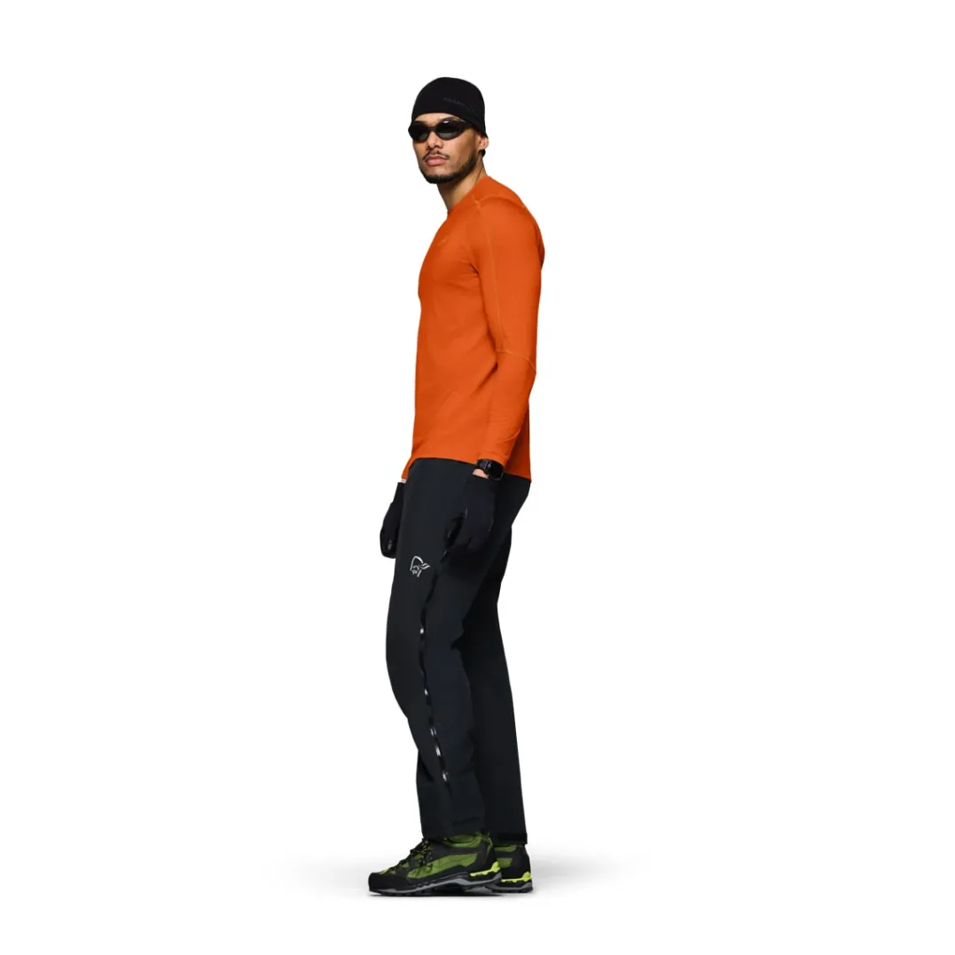 Norrøna Men's Falketind EqualiserUll Long Sleeve Gold Flame