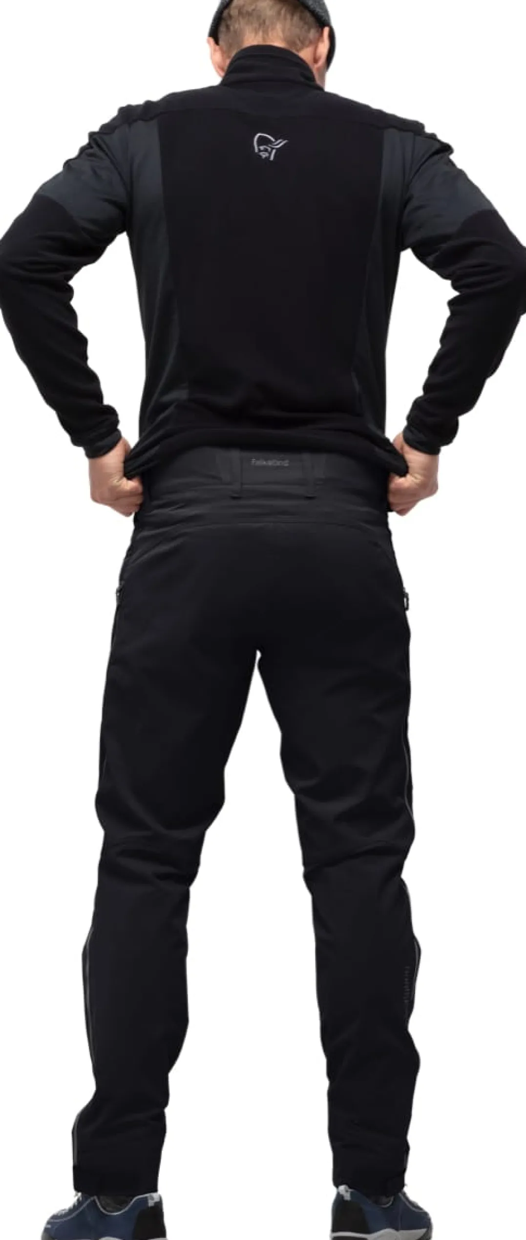 Norrøna Men's Falketind Flex1 Heavy Duty Pants Caviar/Zip Grey