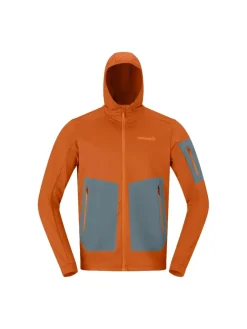 Norrøna Men's Falketind Warm Stretch Hood Gold Flame