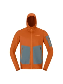 Norrøna Men's Falketind Warm Stretch Hood Gold Flame