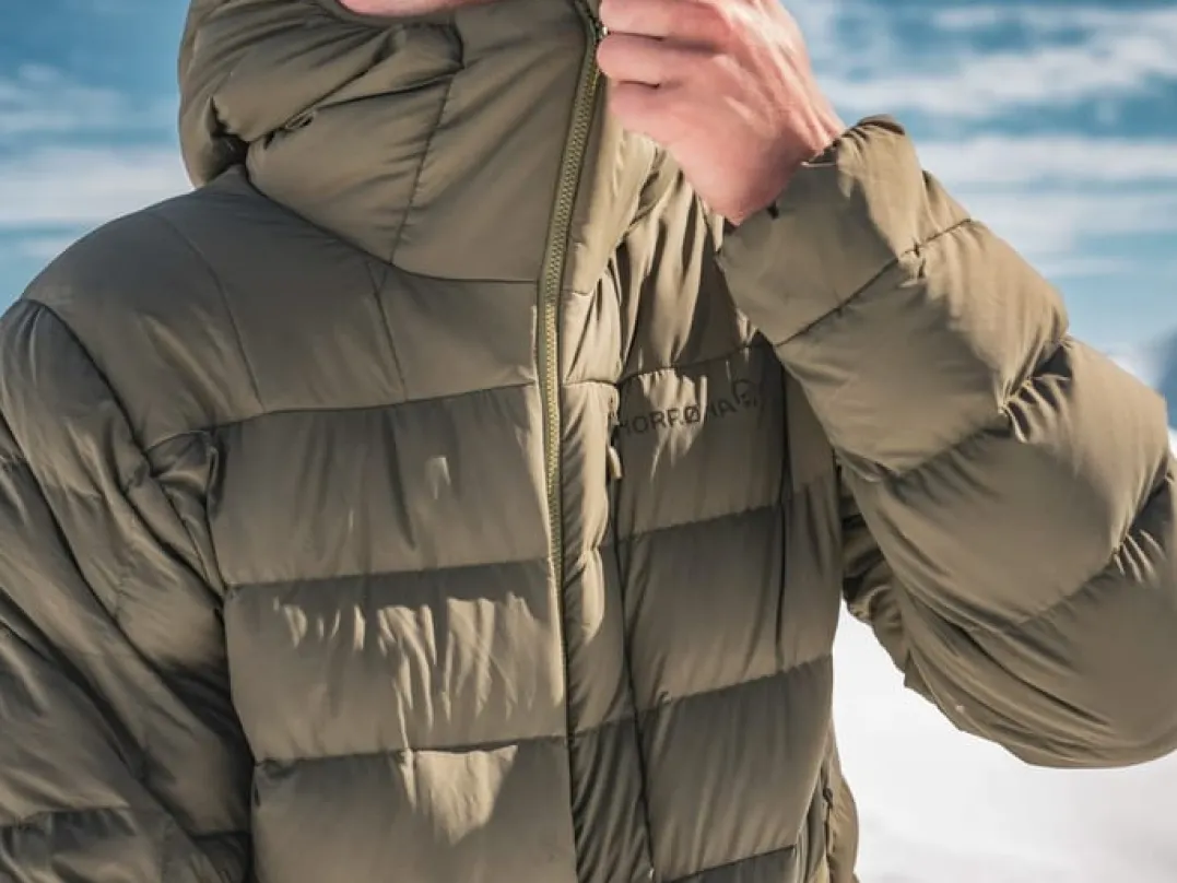 Norrøna Men's Femund Down700 Zip Hood Olive Night