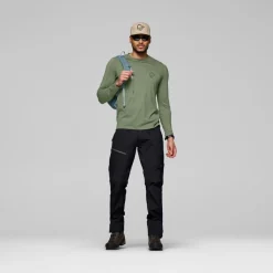 Norrøna Men's Femund PureUll Long Sleeve Deep Lichen Green