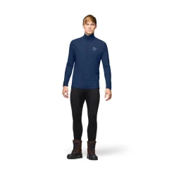 Norrøna Men's Femund PureUll Zip Neck Indigo Night