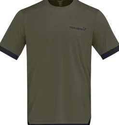 Norrøna Men's Fjørå Equaliser T-Shirt Olive Night/Caviar Black