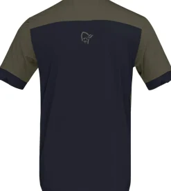 Norrøna Men's Fjørå Equaliser T-Shirt Olive Night/Caviar Black