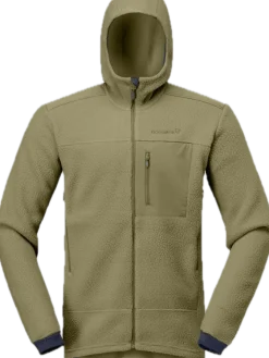 Norrøna Men's Trollveggen Warm3 Zip Hood Deep Lichen Green