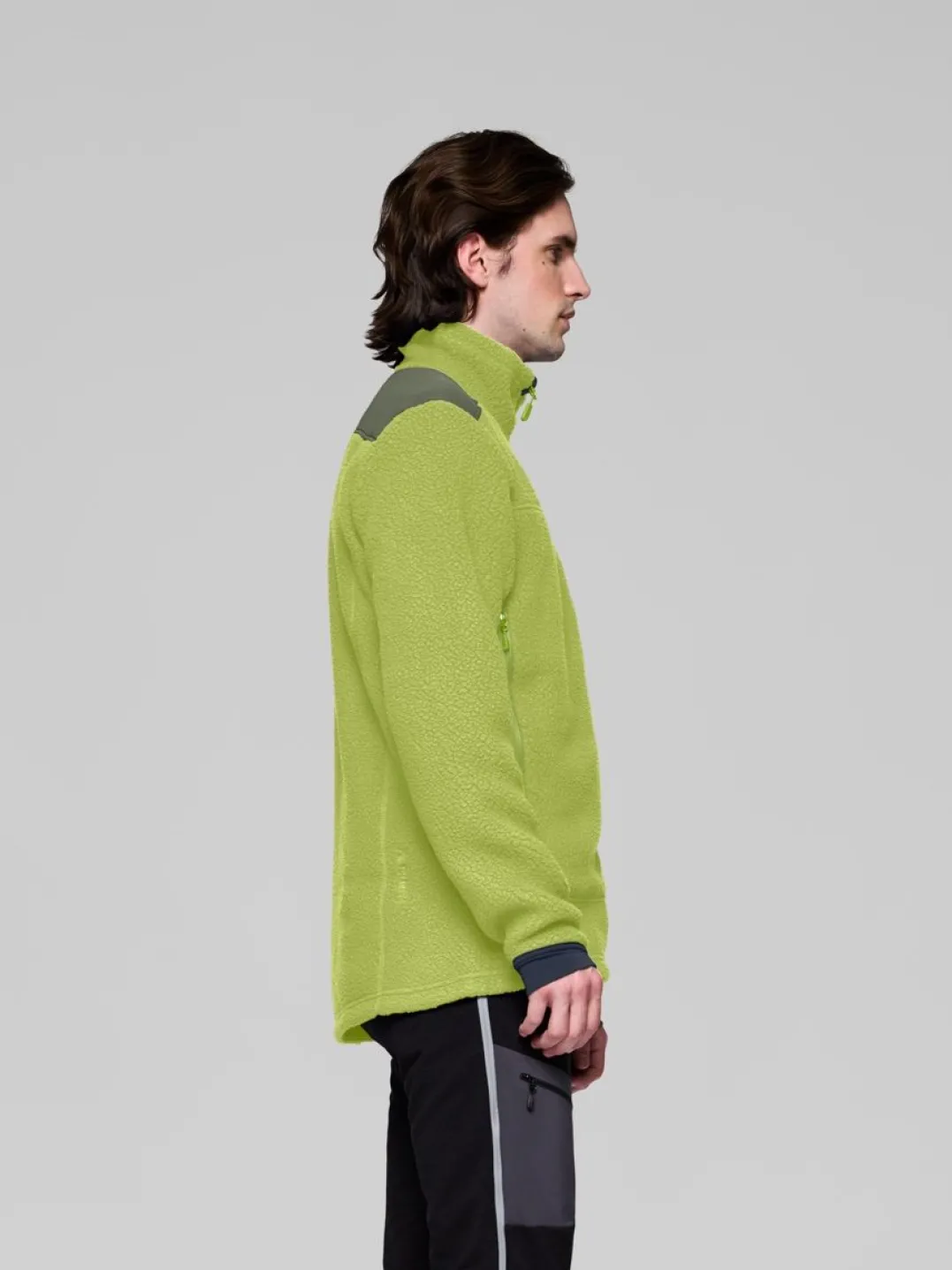 Norrøna Men's Trollveggen Warm3 Jacket Dark Citron/deep Lichen Green