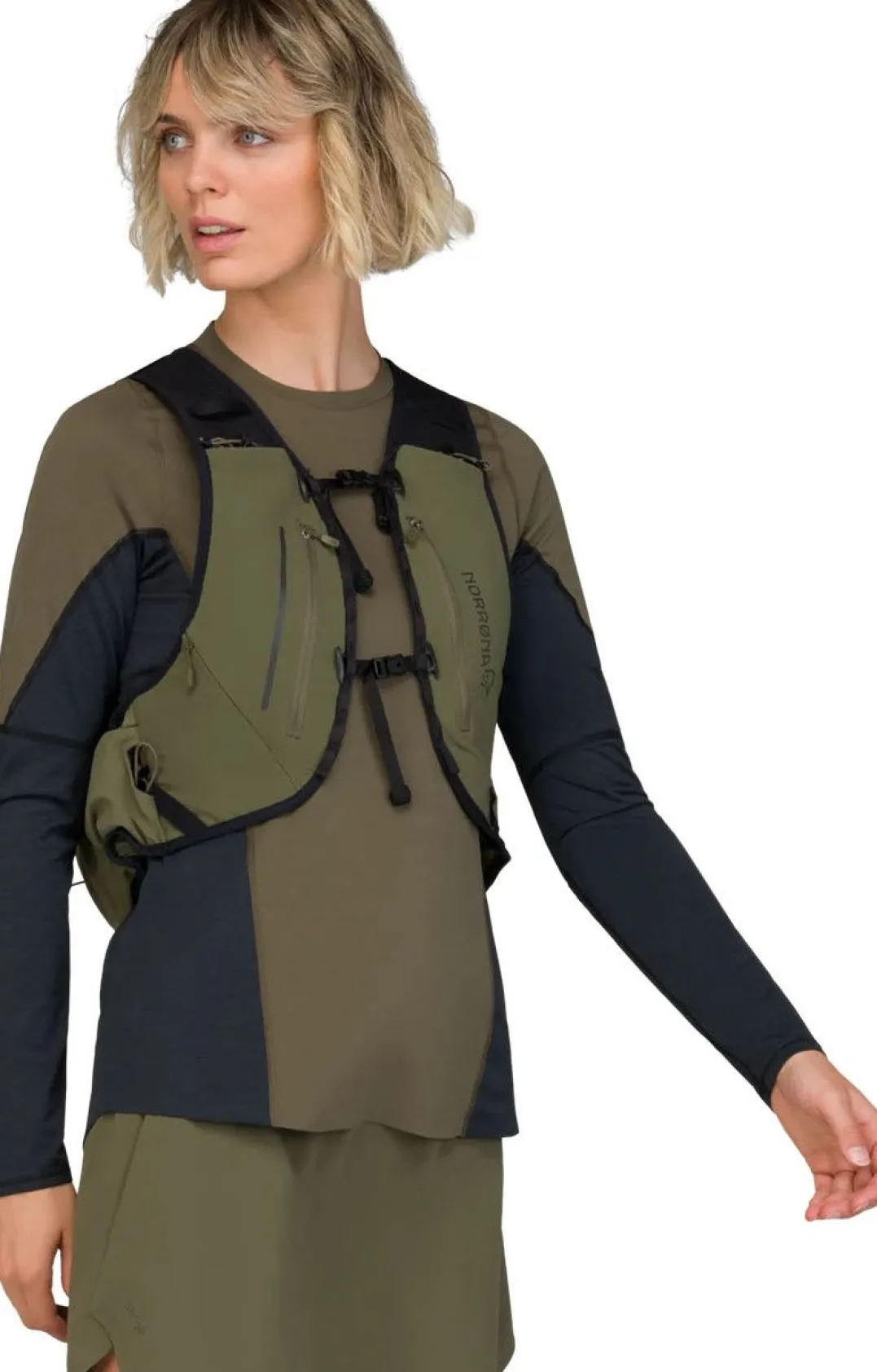 Norrøna Senja Econyl70 15L Pack Olive Night