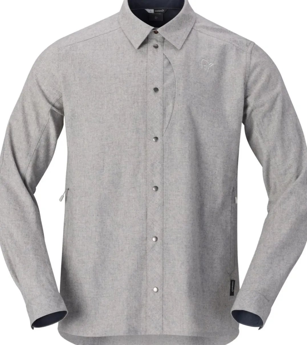 Norrøna Tamok Wool Plain Shirt M'S Drizzle Melange