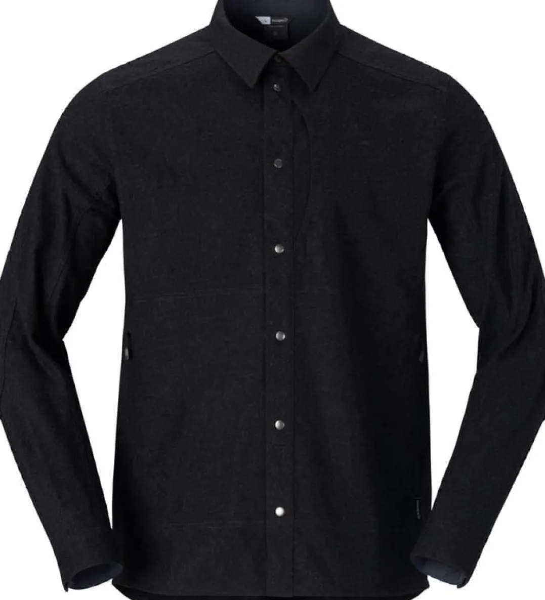 Norrøna Tamok Wool Plain Shirt M'S Caviar Melange