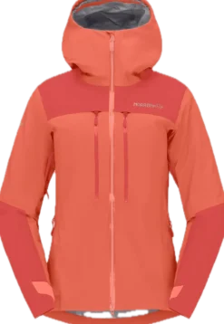Norrøna Trollveggen Gore-Tex Pro Light Jacket W'S Deep Sea Coral/baked Apple