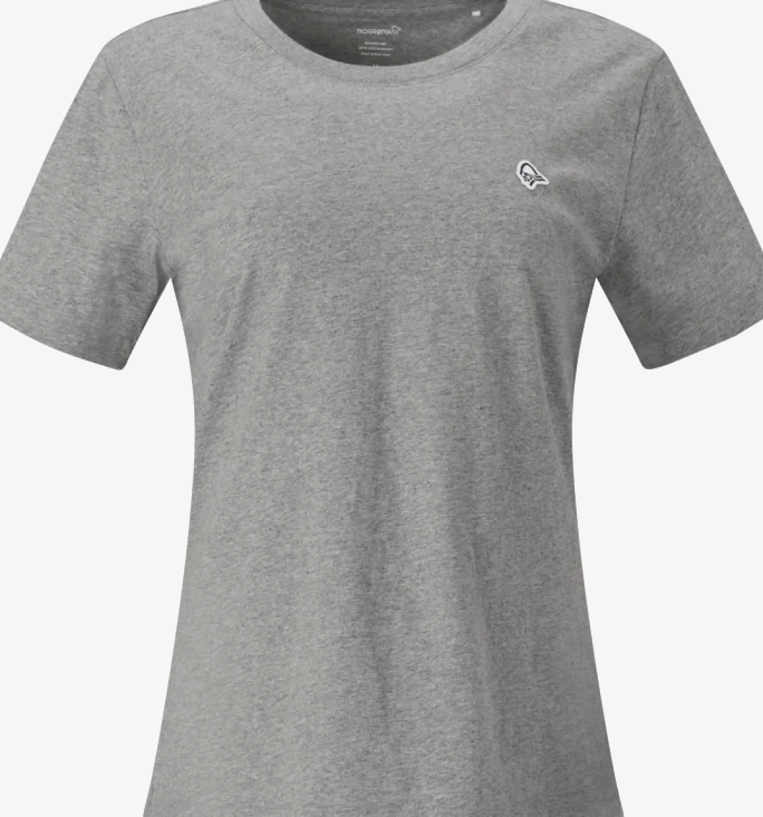 Norrøna Women's /29 Cotton Viking Patch T-shirt Grey Melange