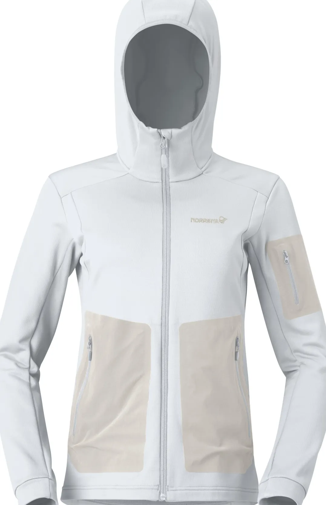 Norrøna Women's Falketind Warm Stretch Hood Snow White