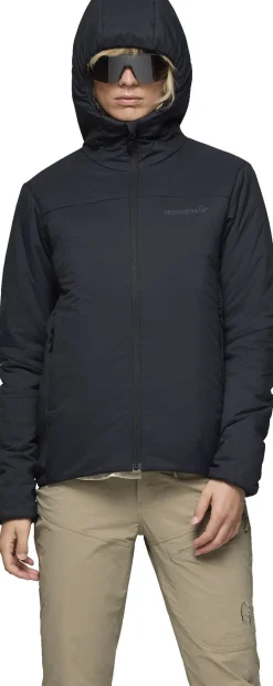 Norrøna Womens' Femund Thermo60 Zip Hood Caviar Black