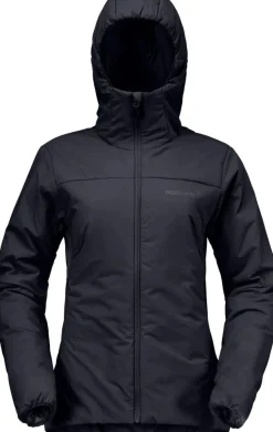 Norrøna Womens' Femund Thermo60 Zip Hood Caviar Black
