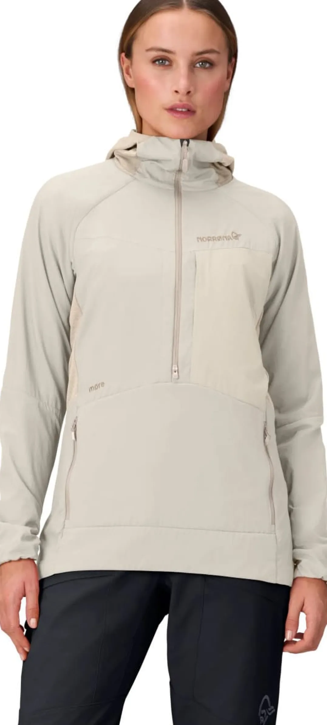 Norrøna Women's Møre Octa Zip HoodOatmeal