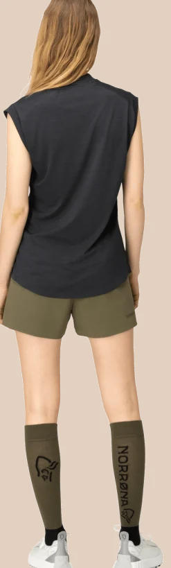 Norrøna Women's Senja Equaliser Sleeveless T-Shirt Caviar