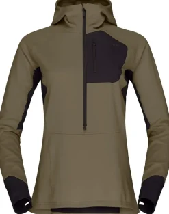 Norrøna Women's Senja Warm1 Hood Olive Night