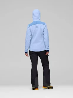 Norrøna Women's Trollveggen Warm3 Zip Hood Cashmere Blue/allure